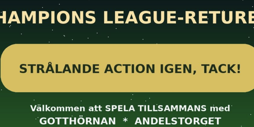 Sista finallaget i Champions League ska koras